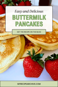 Pinterest Pin: Buttermilk Pancakes