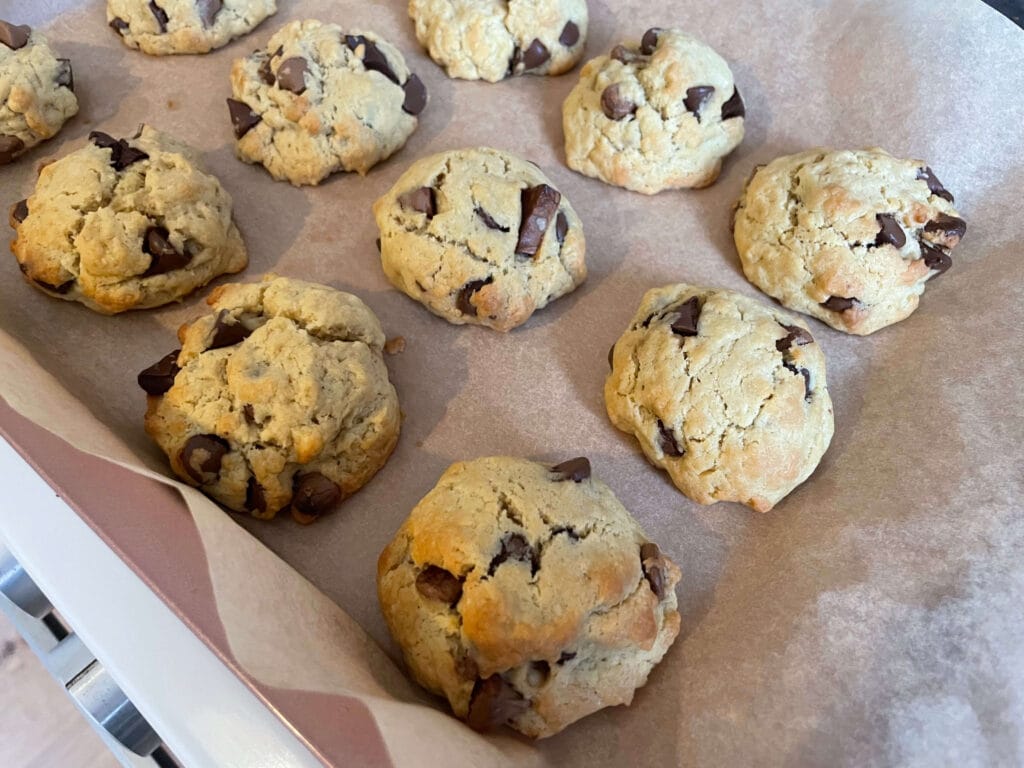 Chocolate Chip Cookies on a Baking Tray