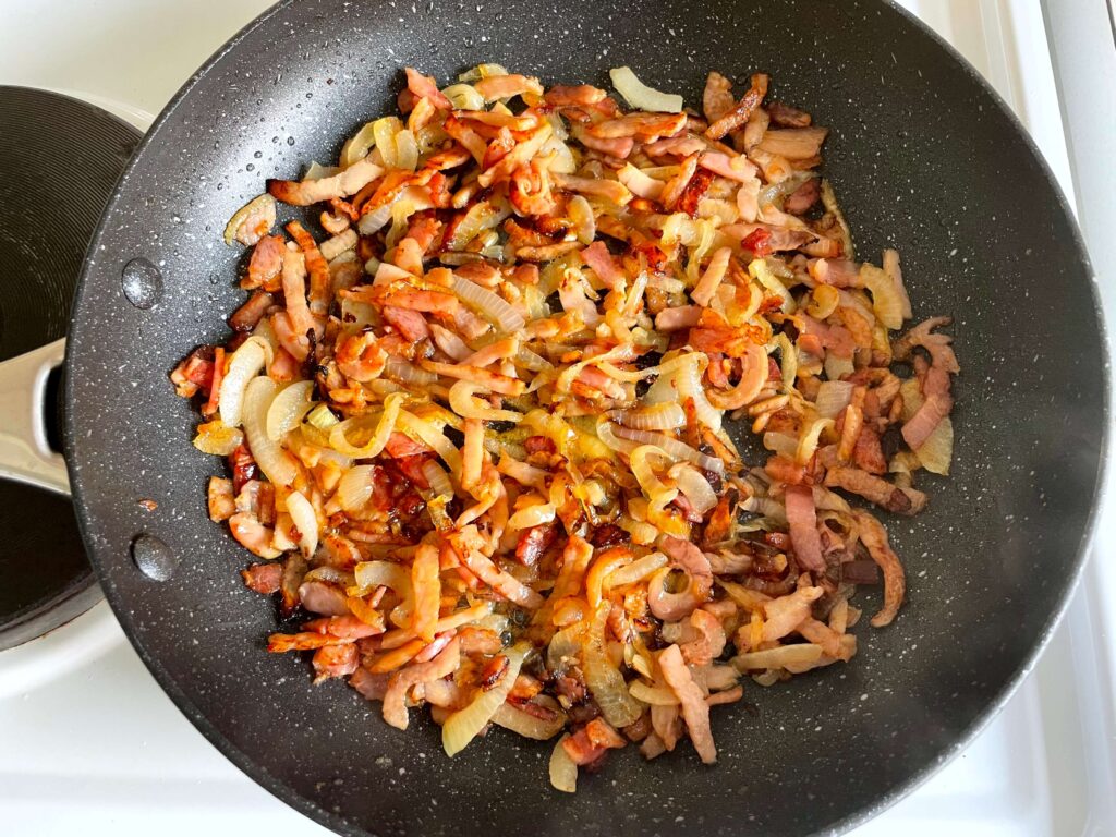Cooked Bacon and Onion