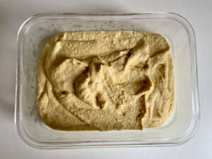 Homemade Hummus in a Container
