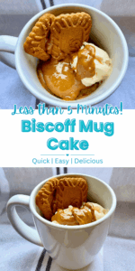 Pinterest Pin - Biscoff Mug Cake