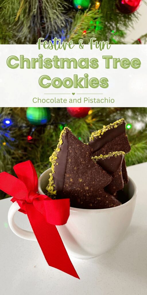 Pinterest Pin - Christmas Tree Cookies