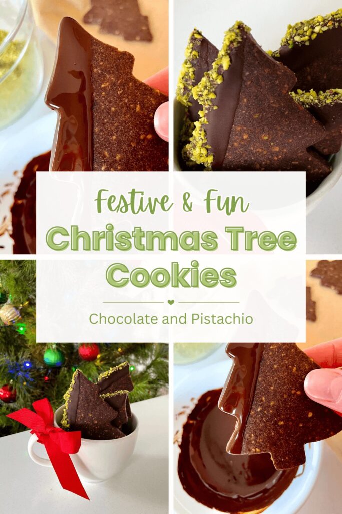 Pinterest Pin - Christmas Tree Cookies