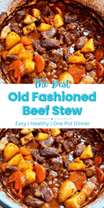 Pinterest Pin - Old Fashioned Beef Stew